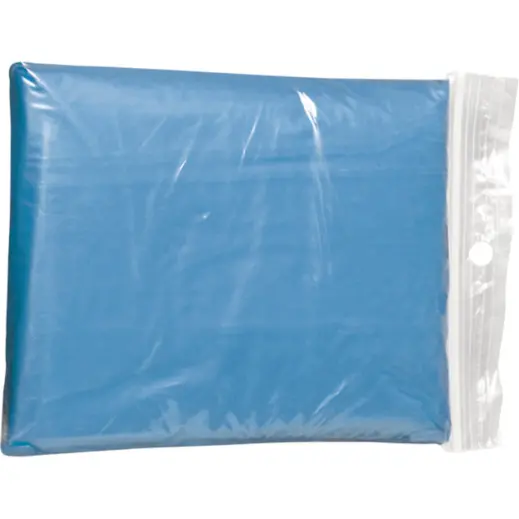 Translucent PVC Poncho Pale Blue